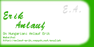 erik anlauf business card